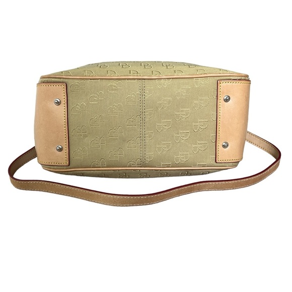 Vintage Dooney & Bourke Signature Monogram DB Logo Canvas/Leather Shoulder Bag - Picture 3 of 13